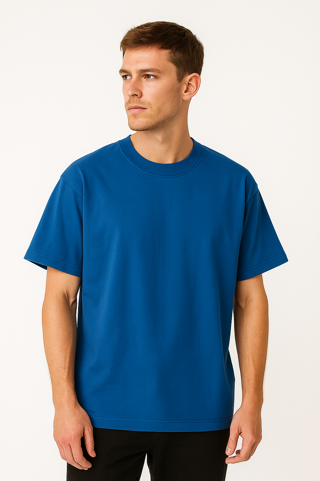 Drop Shoulder T shirt - Blue
