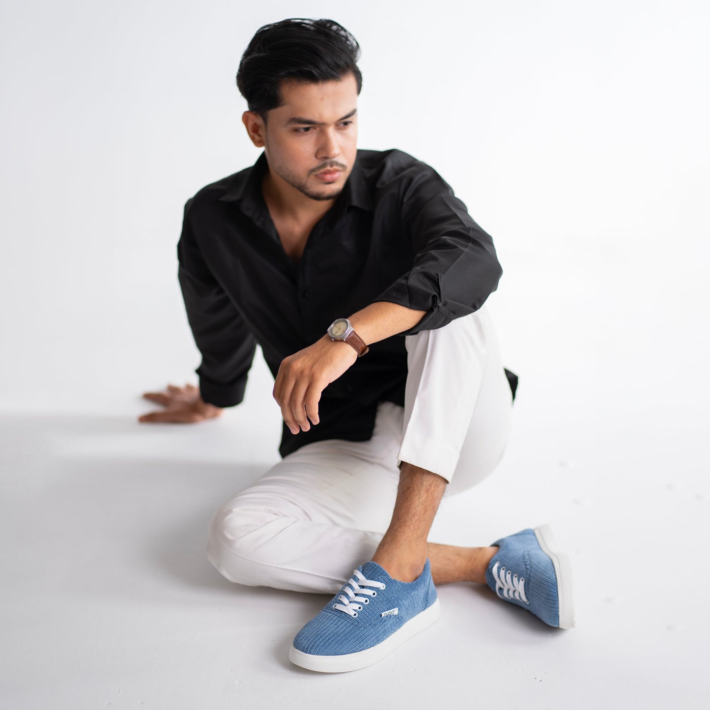 Zuqo Men's Sneaker - Sky Blue