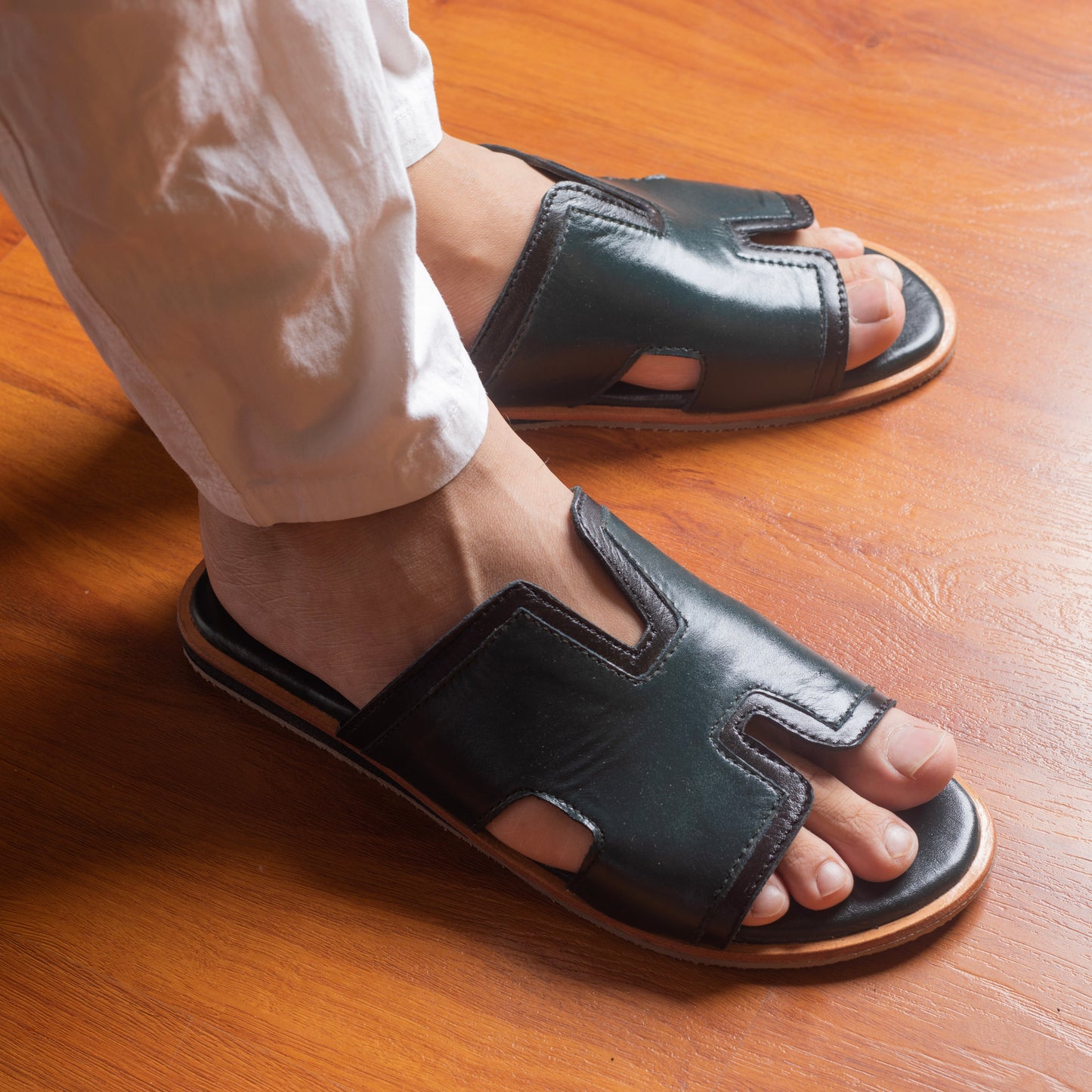 Green Zen - Leather Sandal