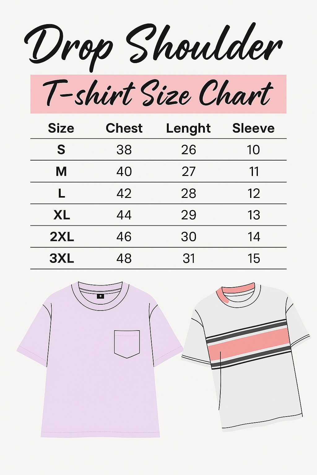 Drop Shoulder White T shirt - Anatomy of Love ( Embroidery )