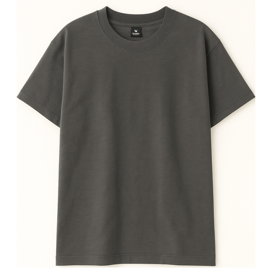 Drop Shoulder T shirt - Gray