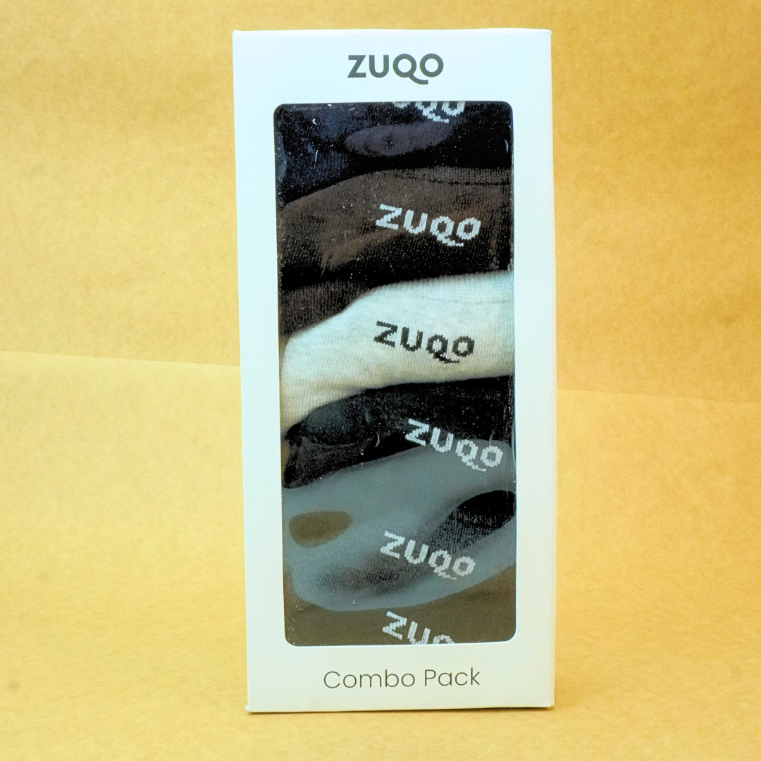 Zuqo Solid Socks 6 pcs Combo Pack