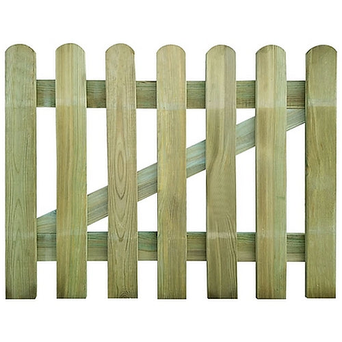 Solid Pine Garden Fence Gate - 100x80 cm