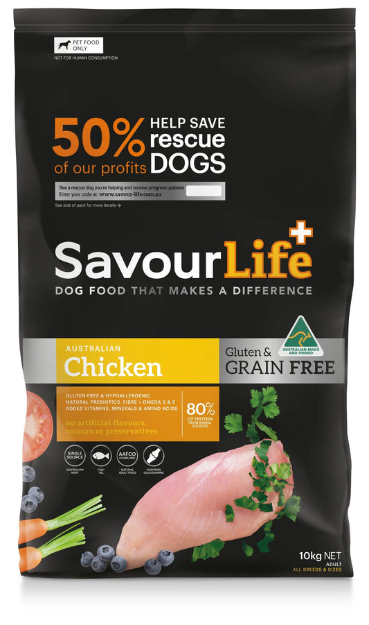 SavourLife Grain Free Chicken Adult Dog Food 10kg