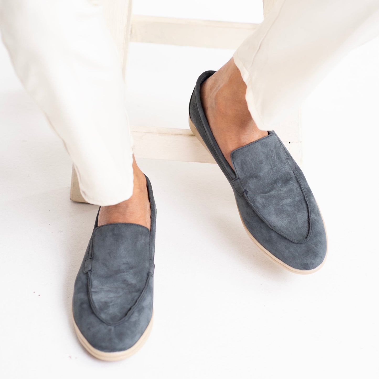 Zuqo Old Money Loafer   - Navy Blue