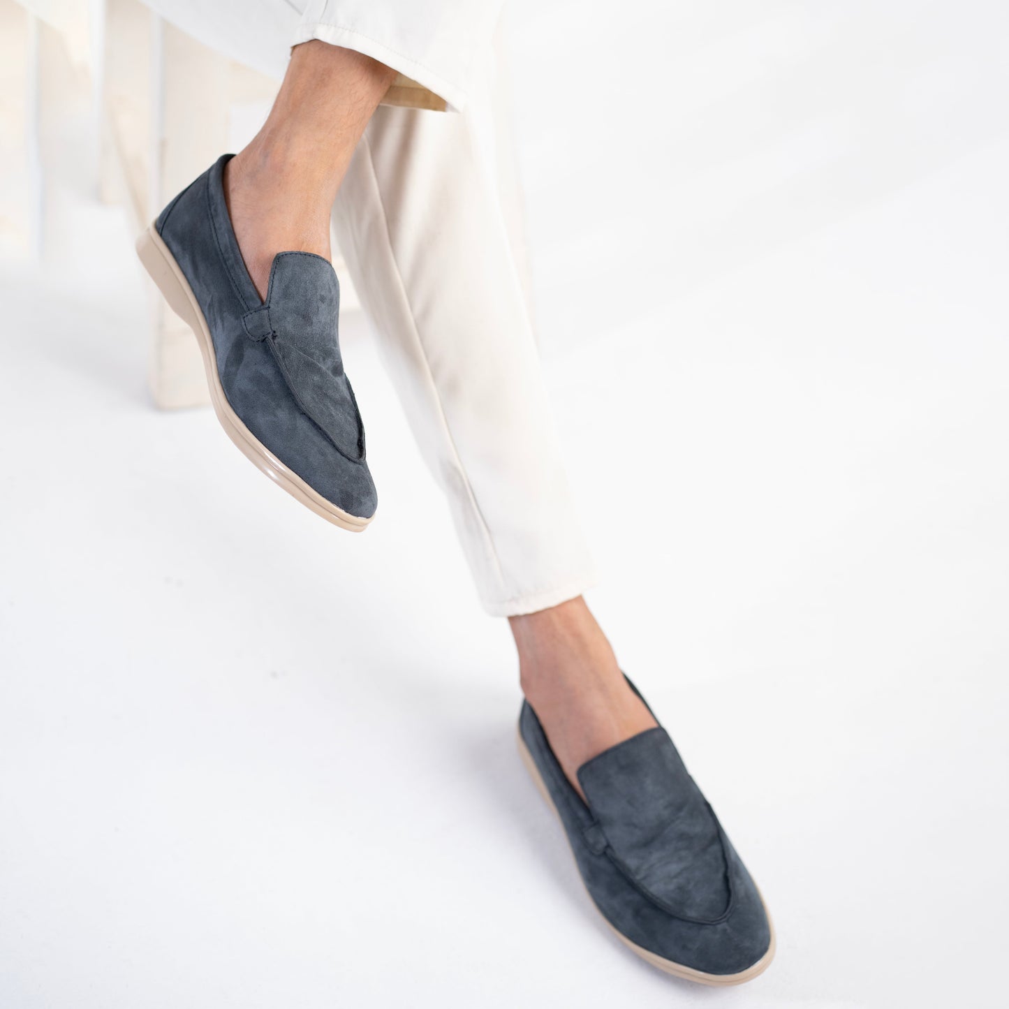 Zuqo Old Money Loafer   - Navy Blue
