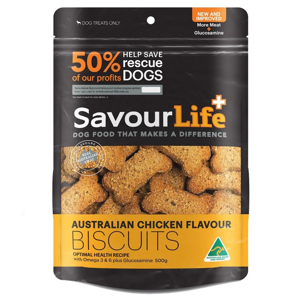 SavourLife Australian Chicken Biscuits Dog Treats 500g