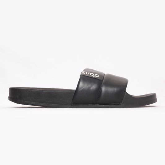 Zuqo Mens Slides / Slipper - Black