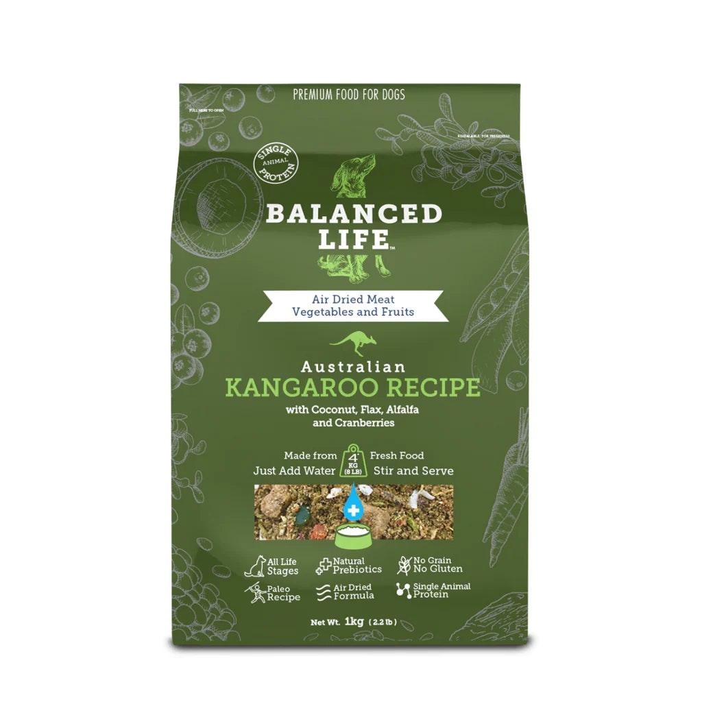 Balanced Life Dog Kangaroo Recipe Dry Food 1kg