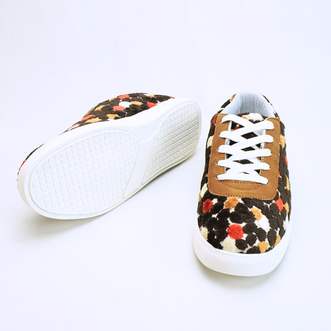 Female Sneaker - Red Flower