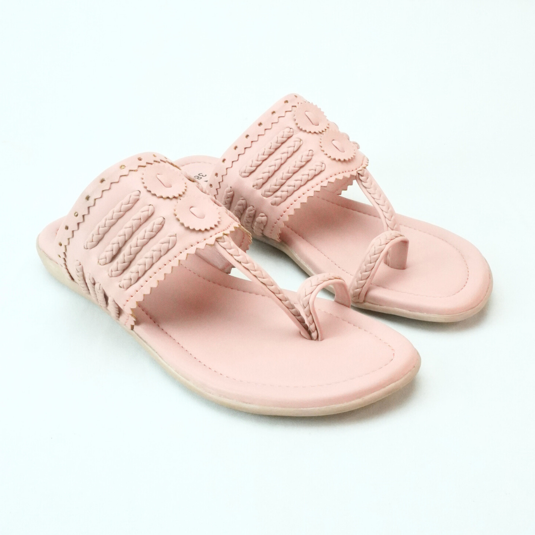 Female Flat - Kolapuri Pink
