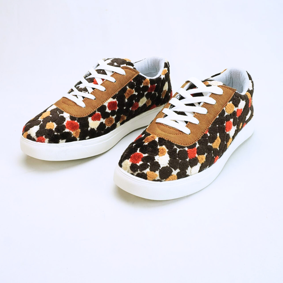 Female Sneaker - Red Flower