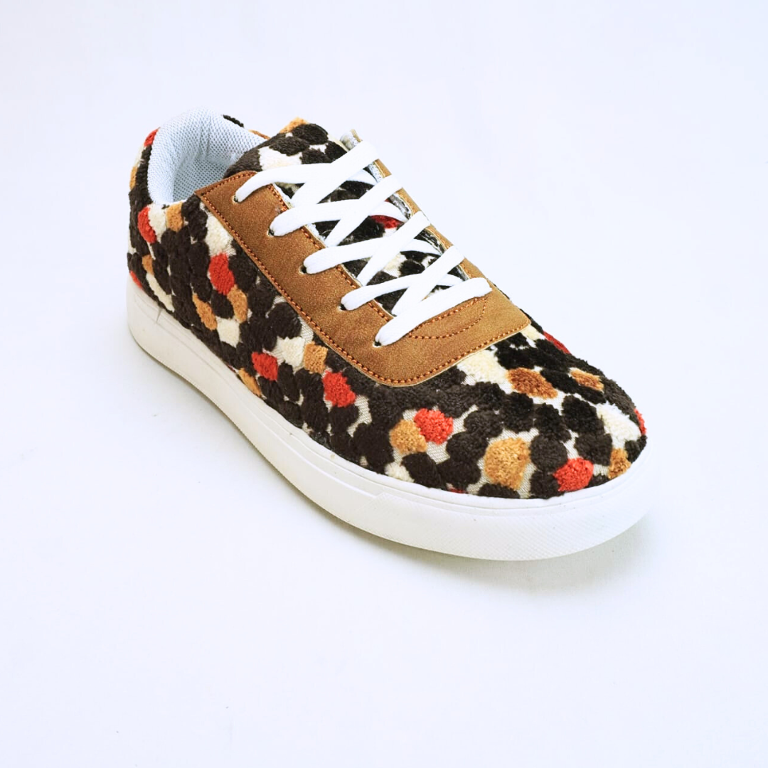 Female Sneaker - Red Flower