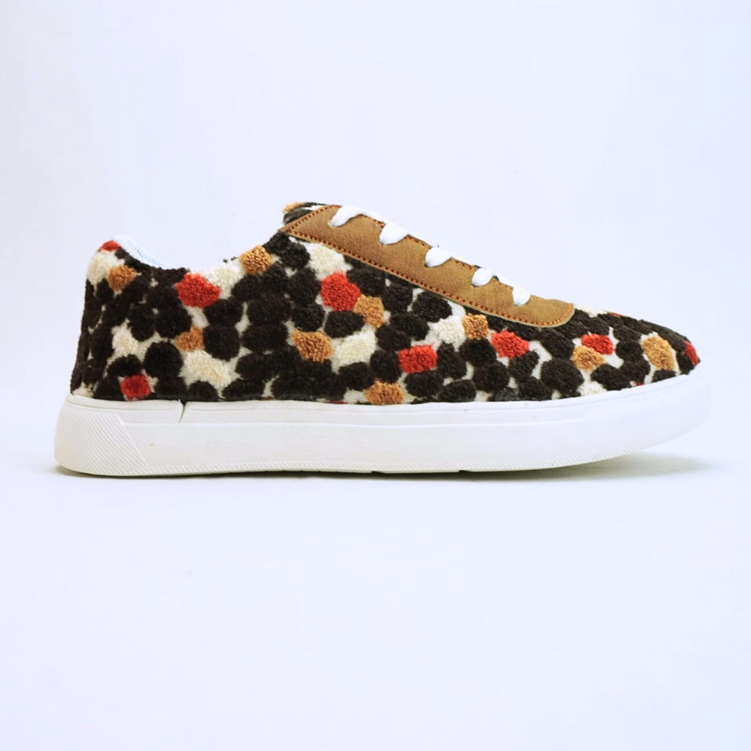 Female Sneaker - Red Flower