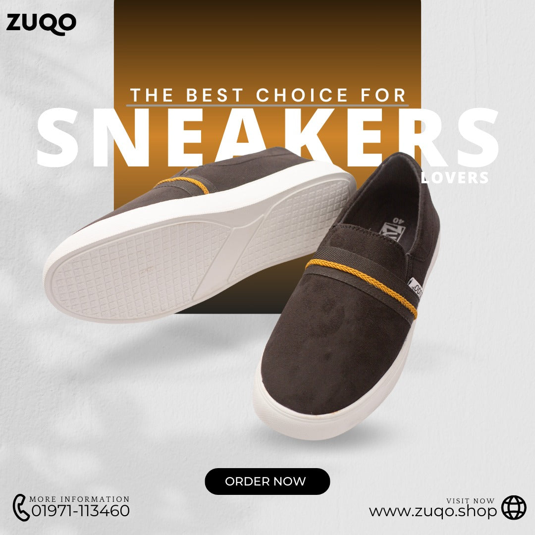 Zuqo Men's Sneaker - Suede Black
