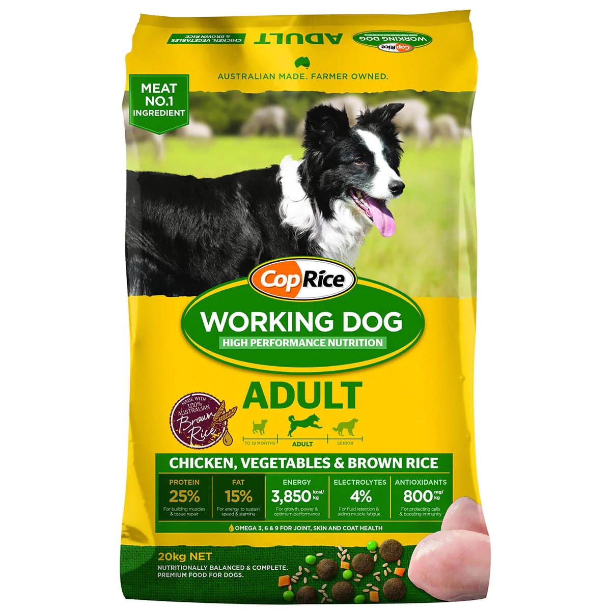 Coprice Working Dog Adult Chicken Dry Dog Food 20kg