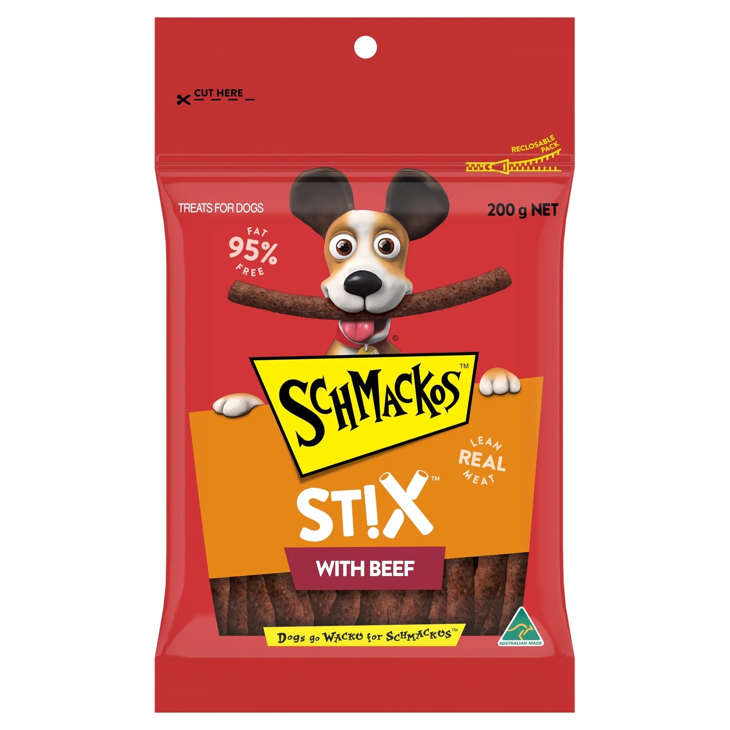 Schmackos Snacks Stix Beef 500g